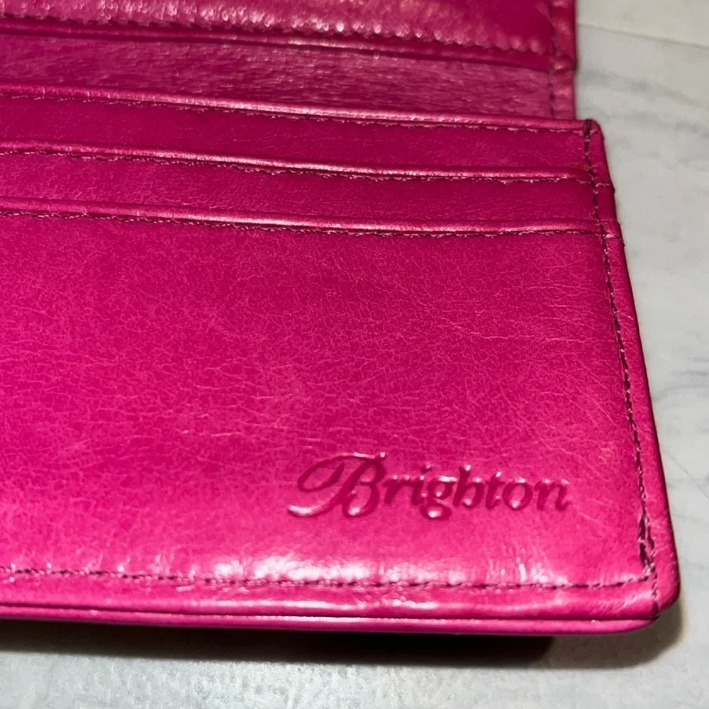 Brighton   Wallet  trifold   Dark, pink   light fuchsia  10 card slots ID holder